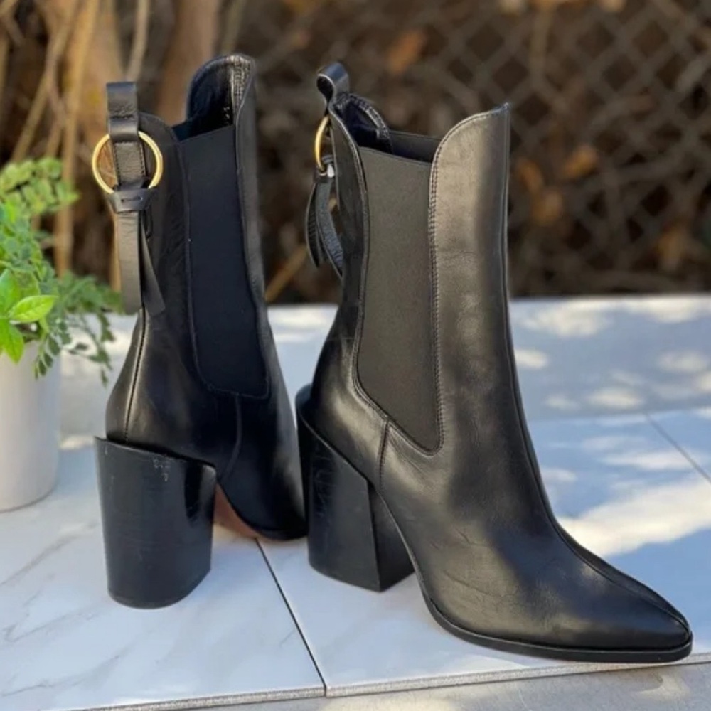 Black Boots by Frame never been worn!